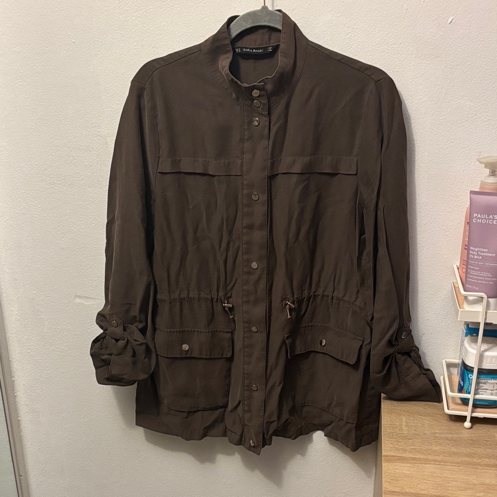Zara Basic Army Green Jacket